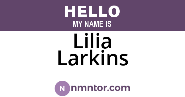 Lilia Larkins