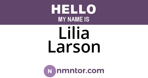 Lilia Larson