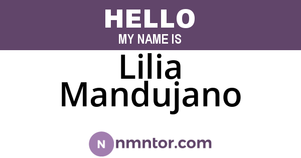 Lilia Mandujano
