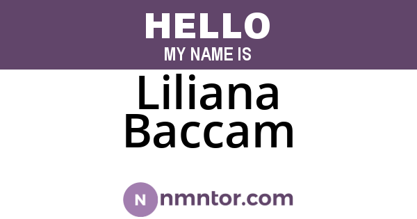 Liliana Baccam