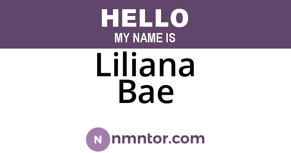 Liliana Bae