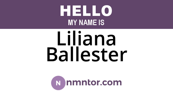 Liliana Ballester