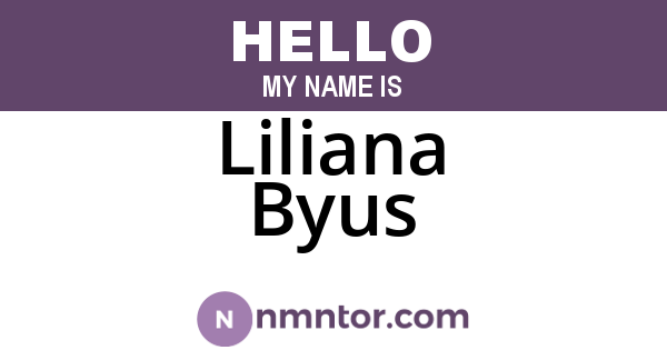 Liliana Byus