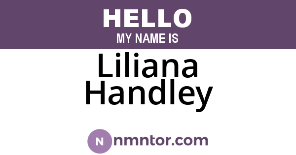 Liliana Handley