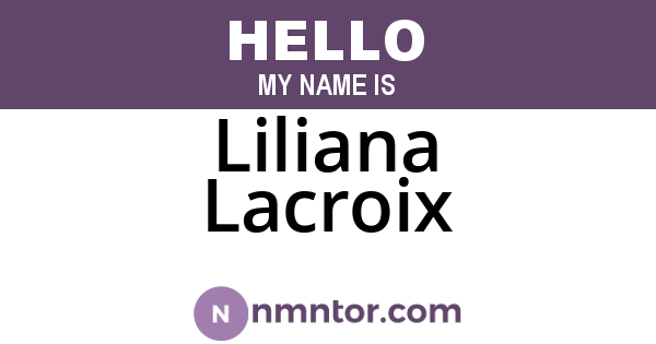 Liliana Lacroix