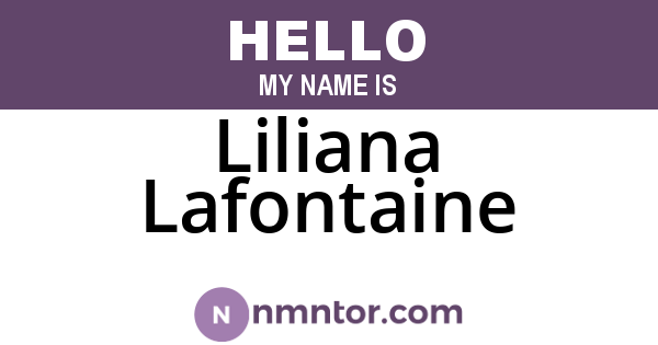 Liliana Lafontaine