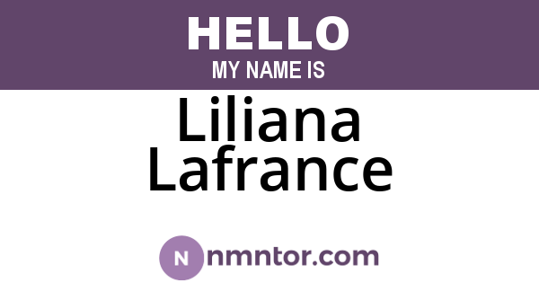 Liliana Lafrance