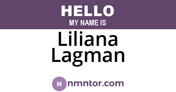 Liliana Lagman