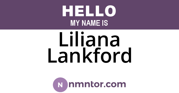 Liliana Lankford