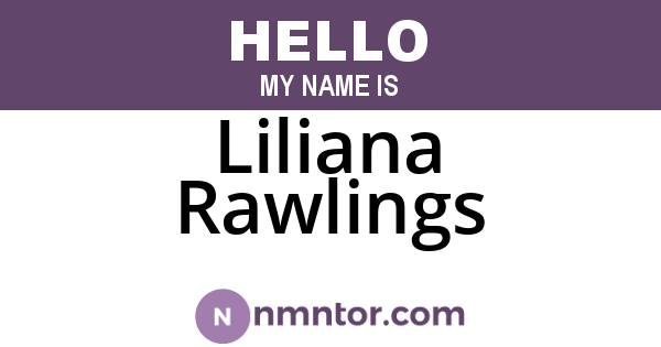 Liliana Rawlings