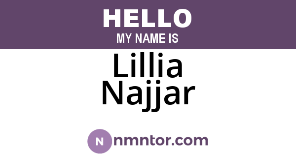 Lillia Najjar