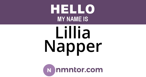 Lillia Napper