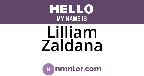 Lilliam Zaldana