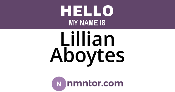 Lillian Aboytes