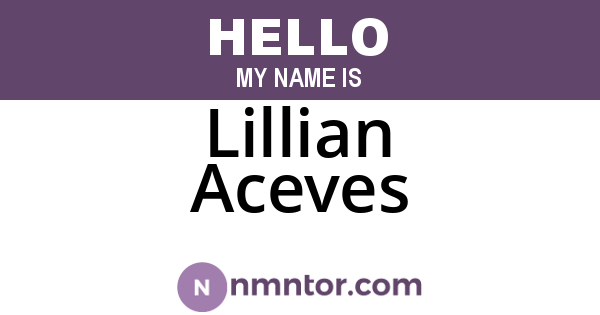 Lillian Aceves