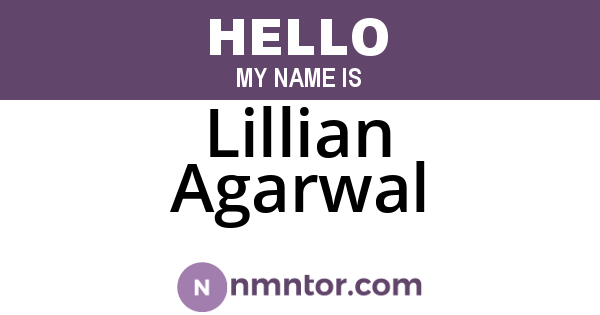 Lillian Agarwal