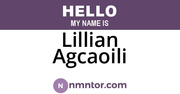Lillian Agcaoili