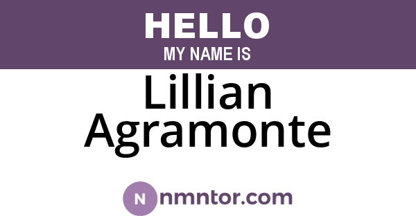 Lillian Agramonte