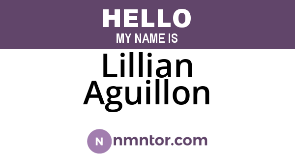 Lillian Aguillon