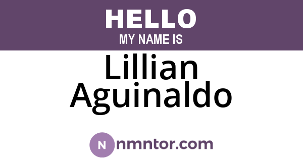 Lillian Aguinaldo
