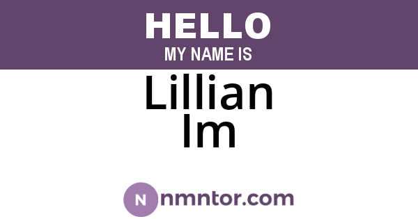 Lillian Im