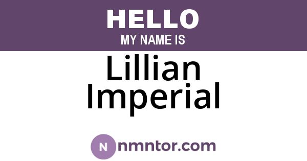 Lillian Imperial
