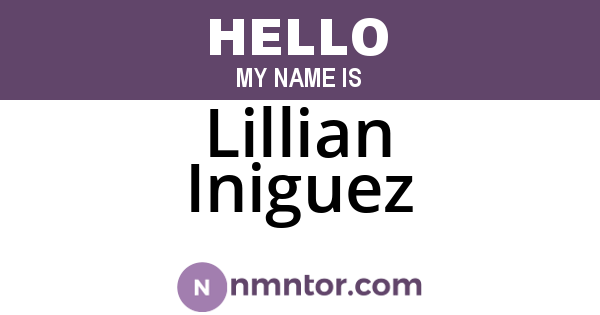 Lillian Iniguez