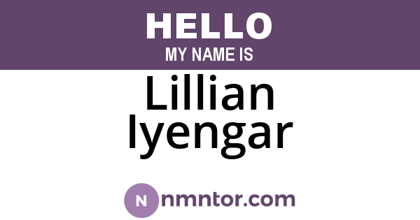 Lillian Iyengar