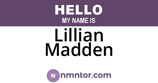 Lillian Madden