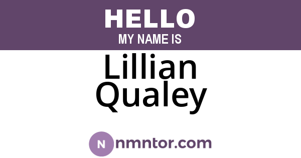 Lillian Qualey