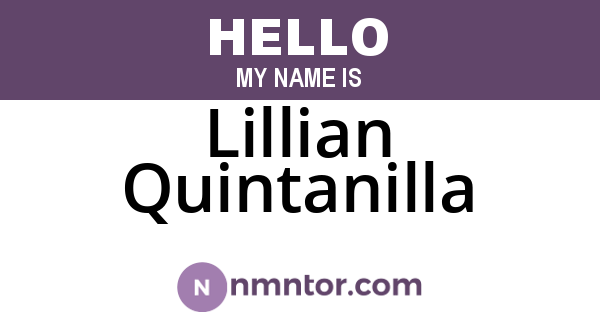 Lillian Quintanilla