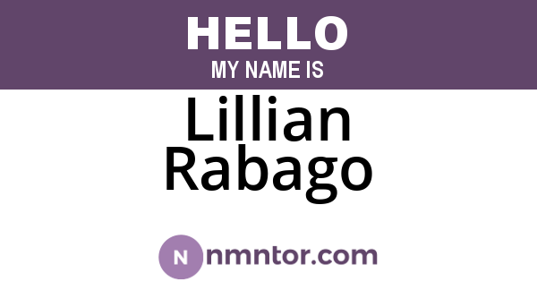 Lillian Rabago