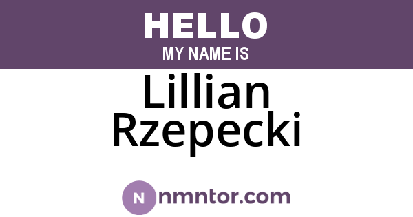 Lillian Rzepecki