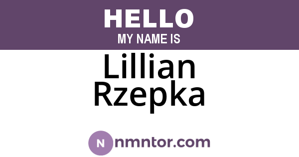 Lillian Rzepka