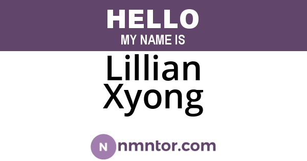 Lillian Xyong