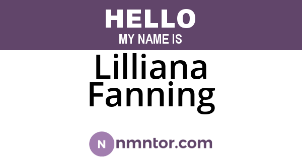 Lilliana Fanning