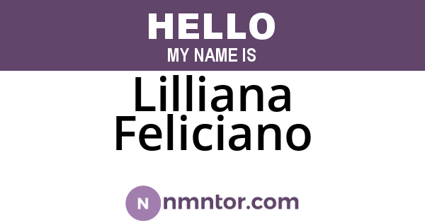 Lilliana Feliciano
