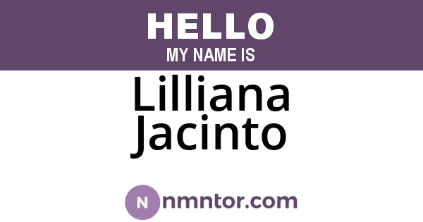 Lilliana Jacinto