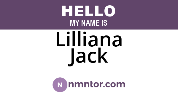 Lilliana Jack