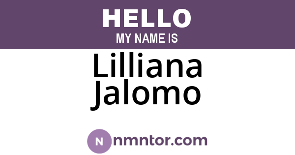 Lilliana Jalomo
