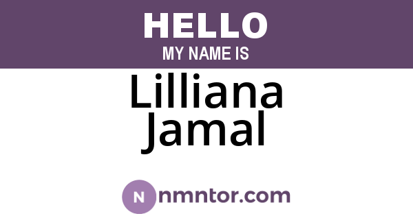 Lilliana Jamal