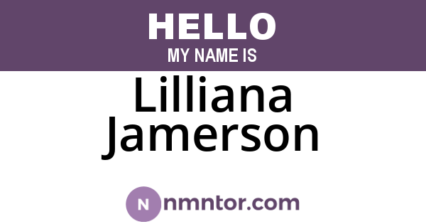 Lilliana Jamerson