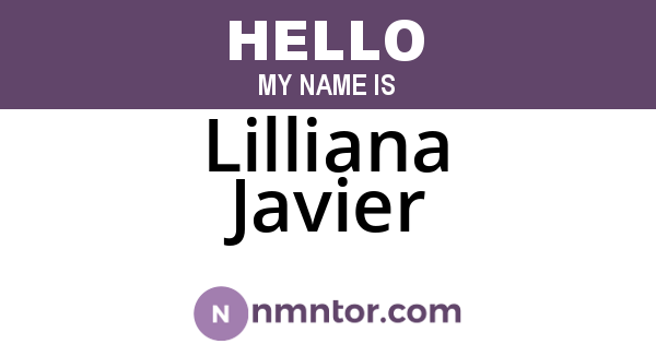 Lilliana Javier