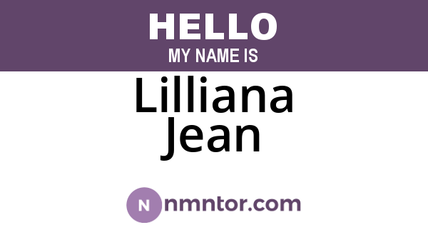 Lilliana Jean
