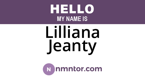 Lilliana Jeanty
