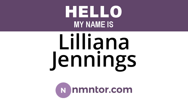 Lilliana Jennings