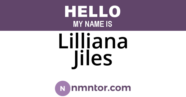 Lilliana Jiles