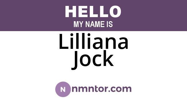 Lilliana Jock