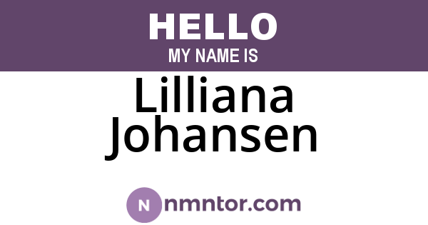 Lilliana Johansen