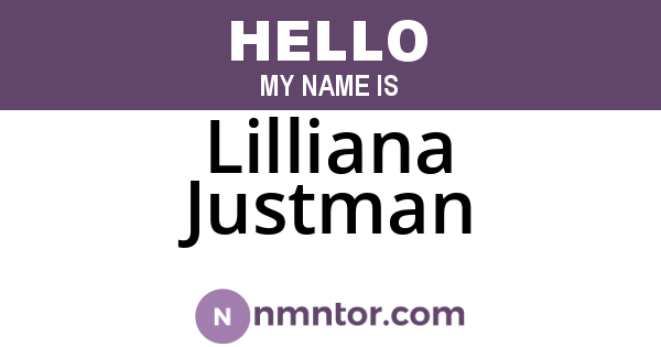Lilliana Justman